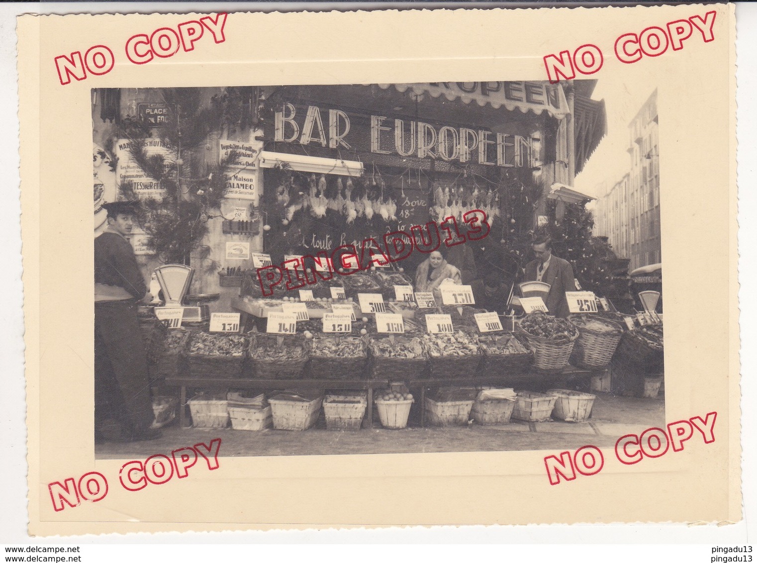 Fixe Marseille Place Foch Cinq Avenues Devanture Bar Européen Calambo Coquillages Huitres Huitre Ce Soir Loto ! - Mestieri