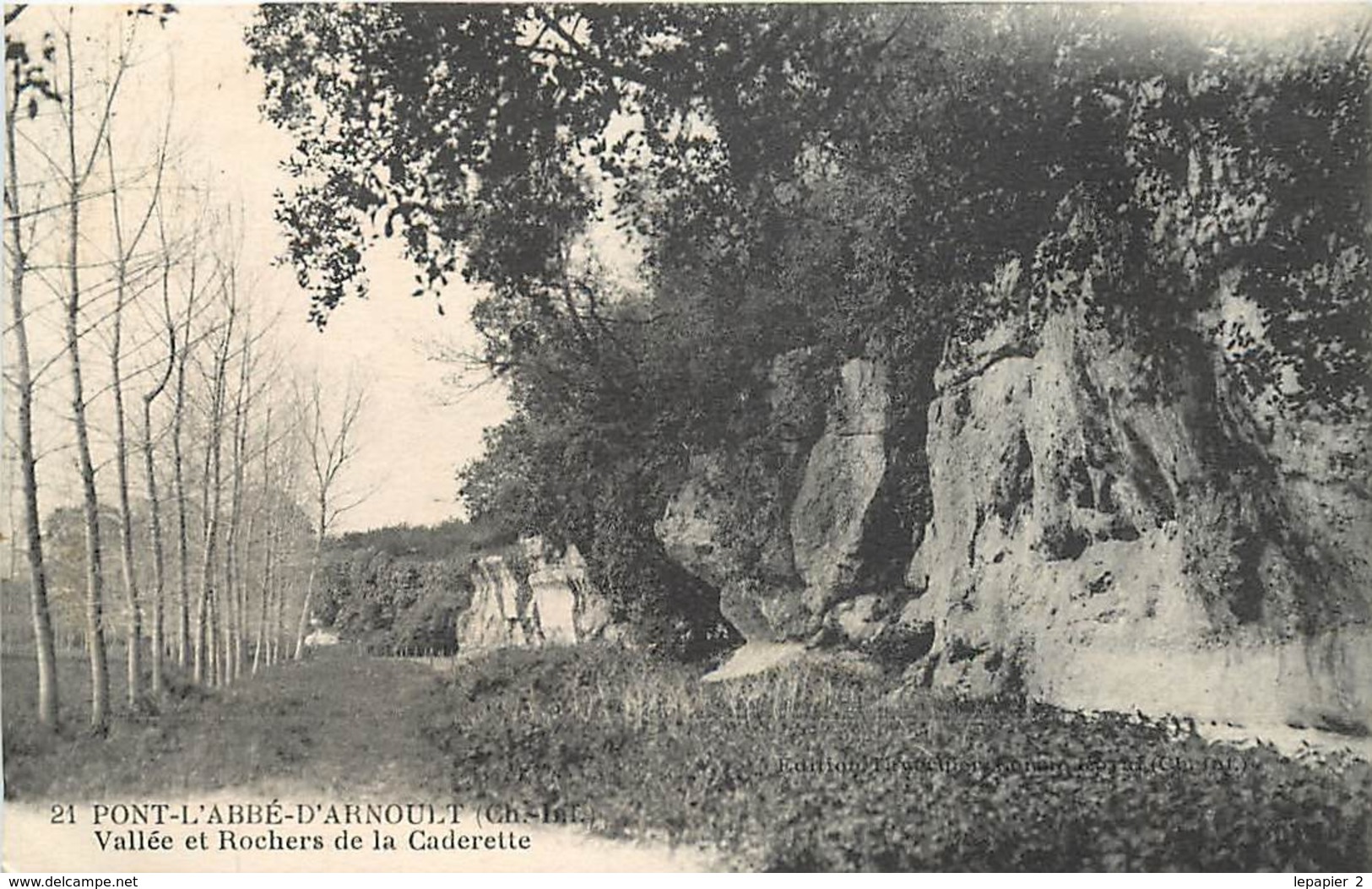 17 PONT L'ABBE D'ARNOULT Vallée Et Rochers De La Caderette CPA  N°21 - Pont-l'Abbé-d'Arnoult