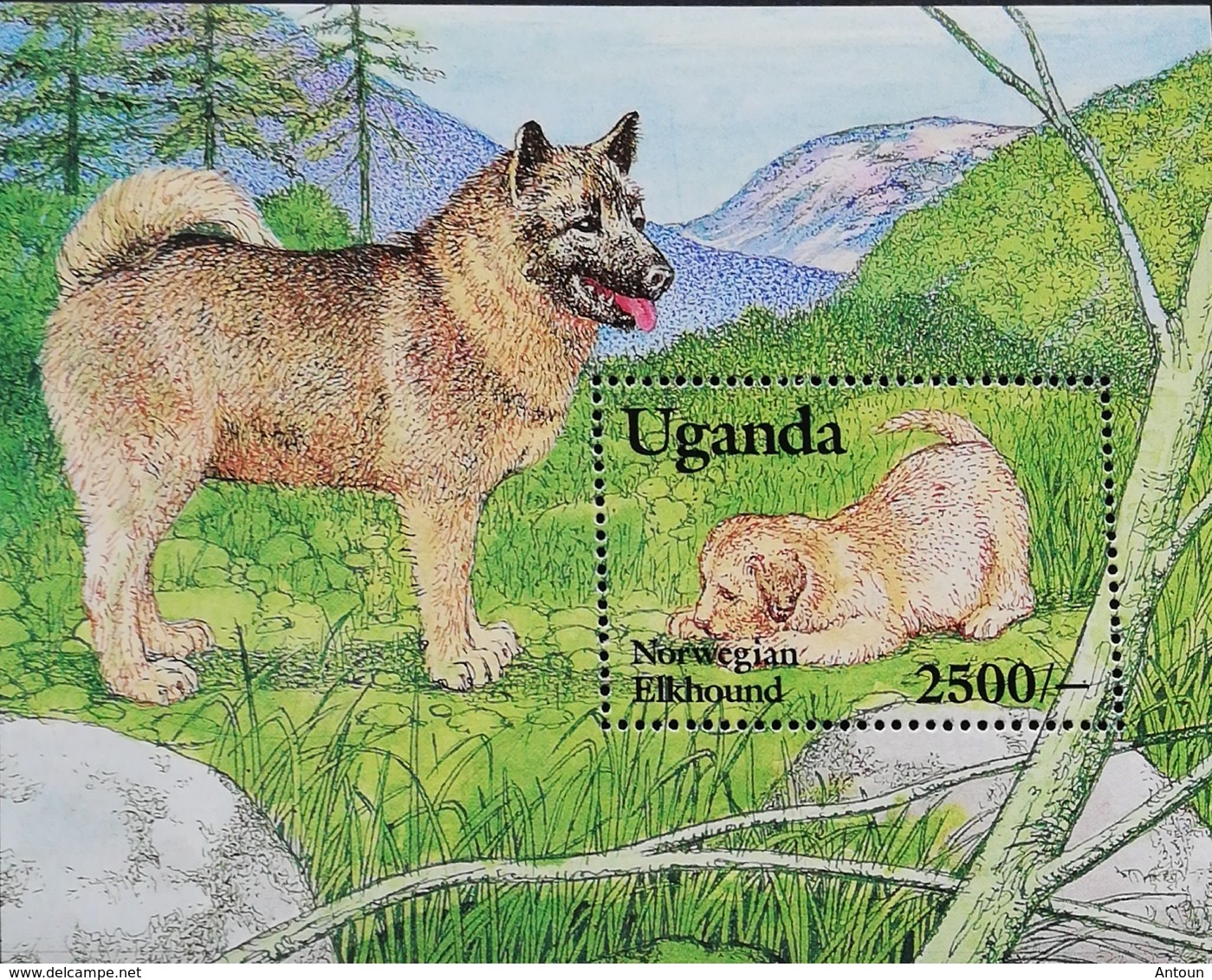 Uganda 1993 Dogs S/S - Uganda (1962-...)