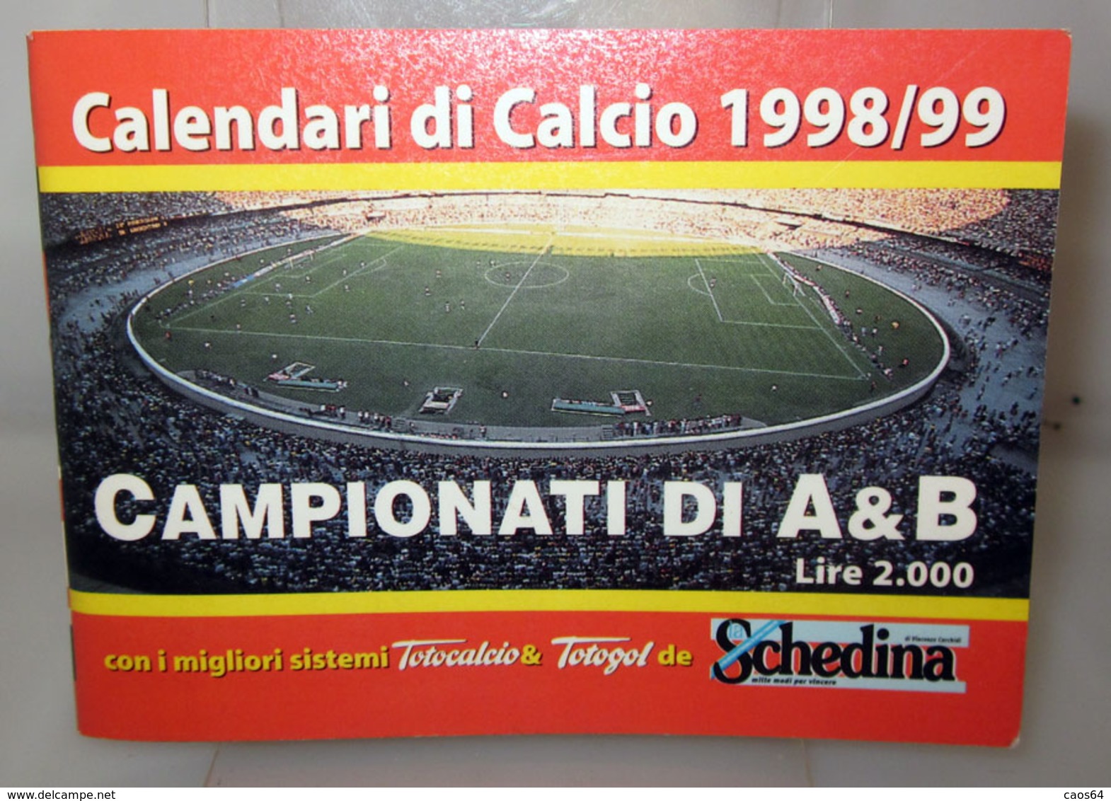 CALENDARI DI CALCIO SERIE A 1998-99 - Petit Format : 2001-...