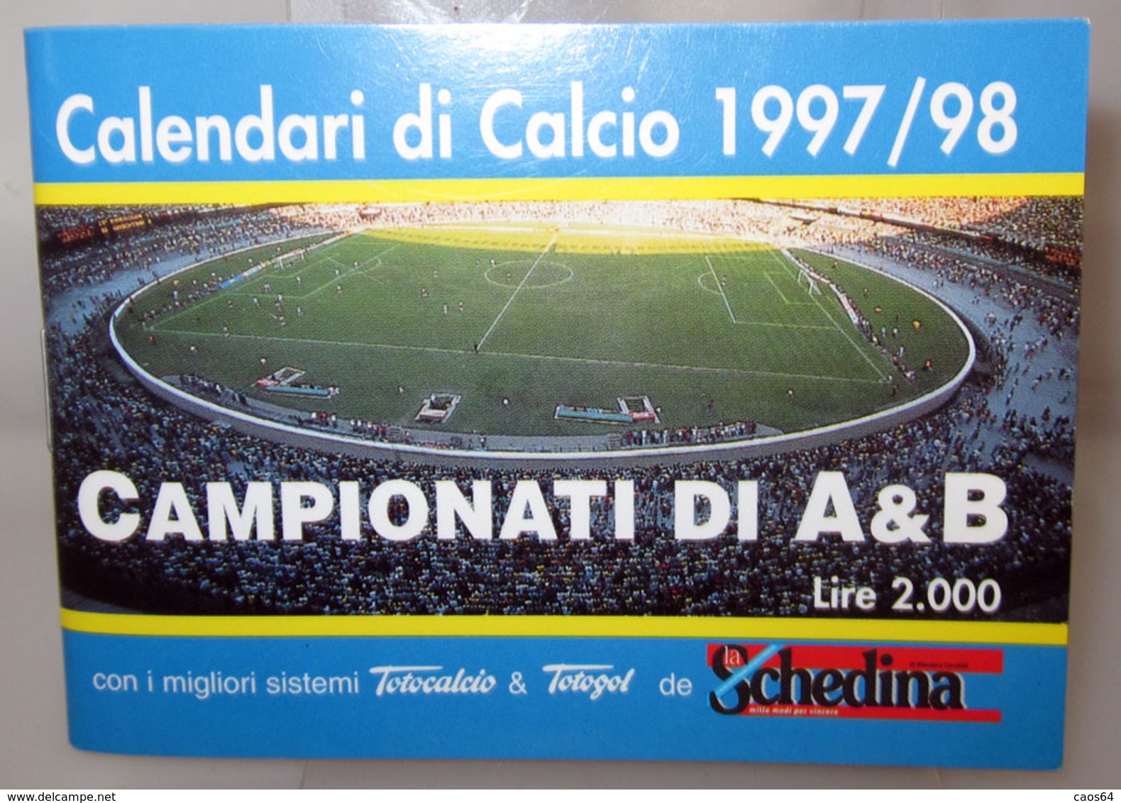 CALENDARI DI CALCIO SERIE A 1997-98 - Formato Piccolo : 1991-00