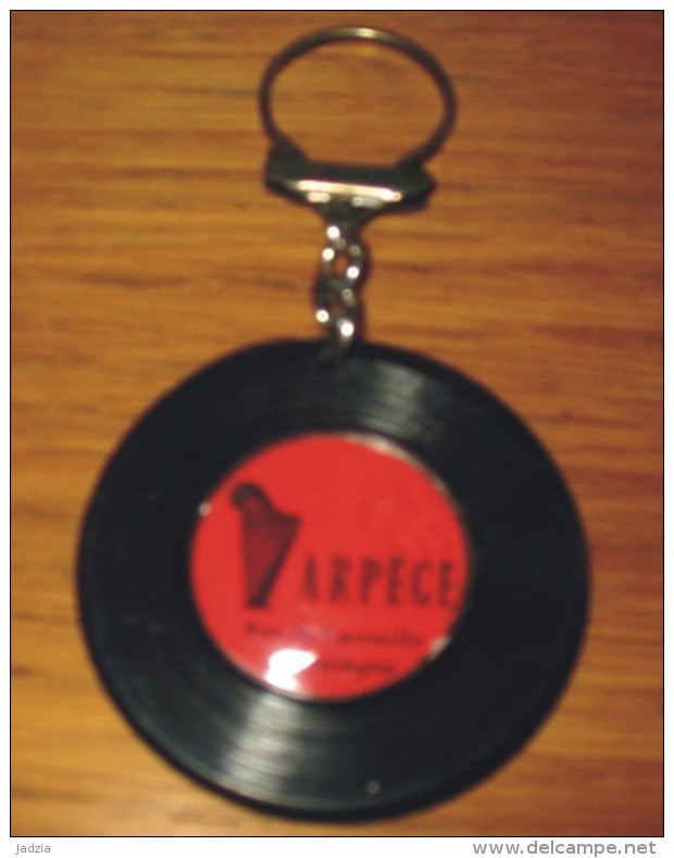 Porte-clés Arpège Disque Vinyle Rue St Corneille Compiègne Diamètre 4.8 Cm - Porte-clefs