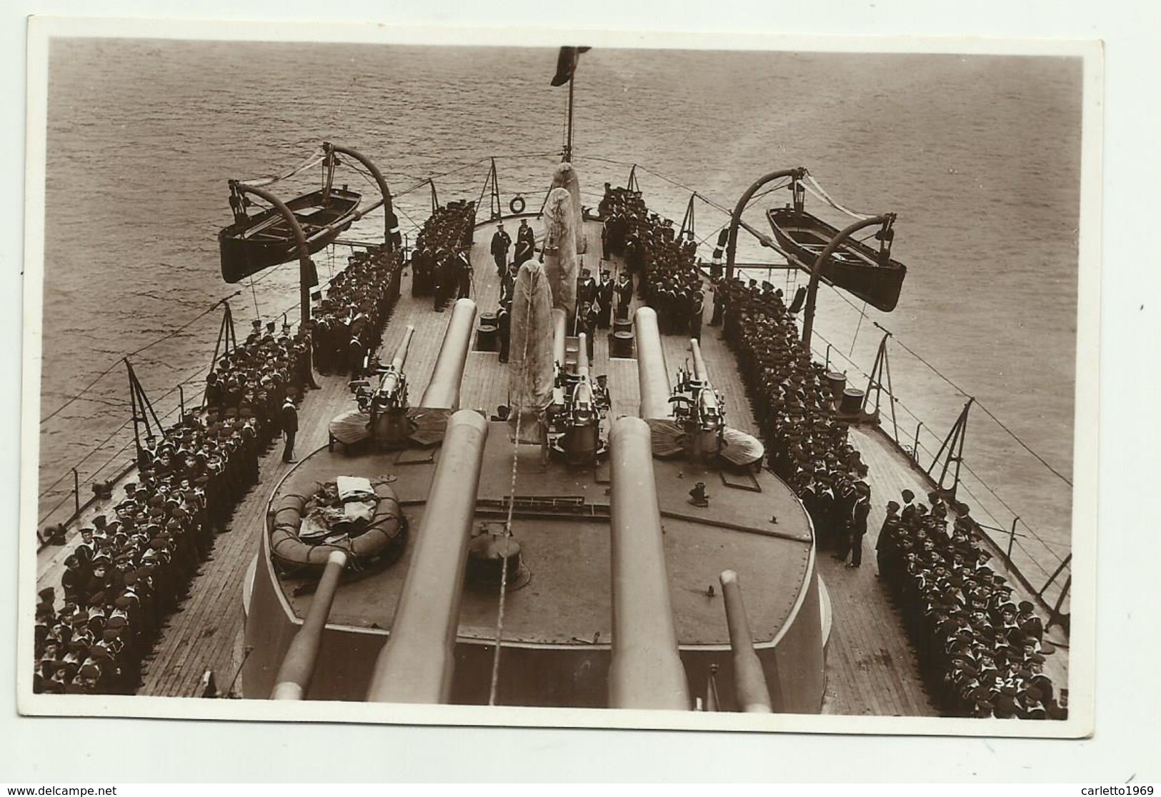 NAVI D'ITALIA - RIUNIONE A POPPA 1930 CIRCA   - NV FP - Warships