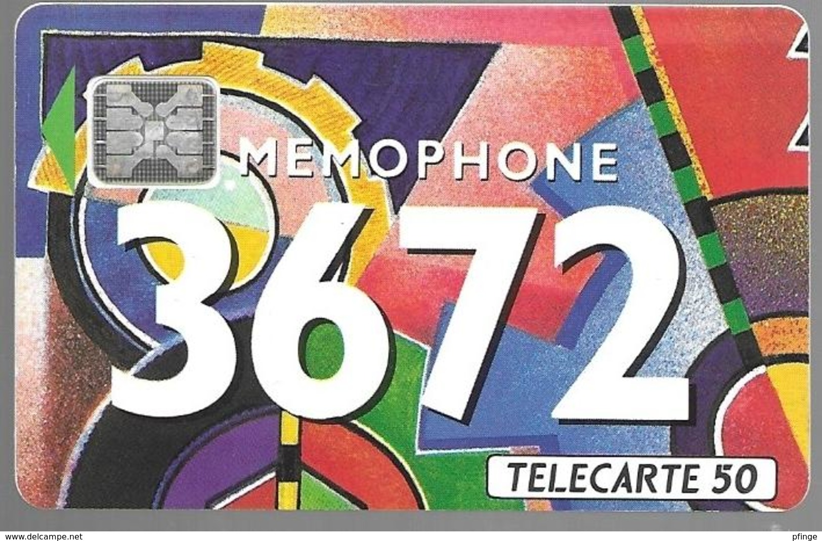 Telecarte 50 - Mémophone 3672 - Téléphones