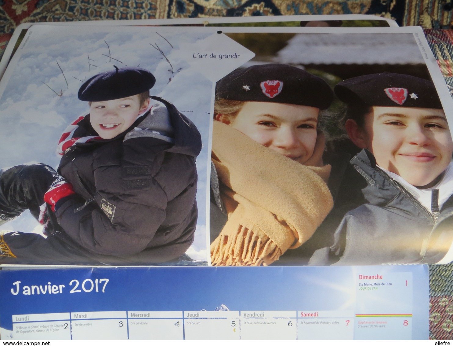 Guide Et Scouts D' Europe De La Fédération Du Scoutisme Européen - Très Beau Calendrier 2017 Illustration à Voir - Grand Format : 2001-...