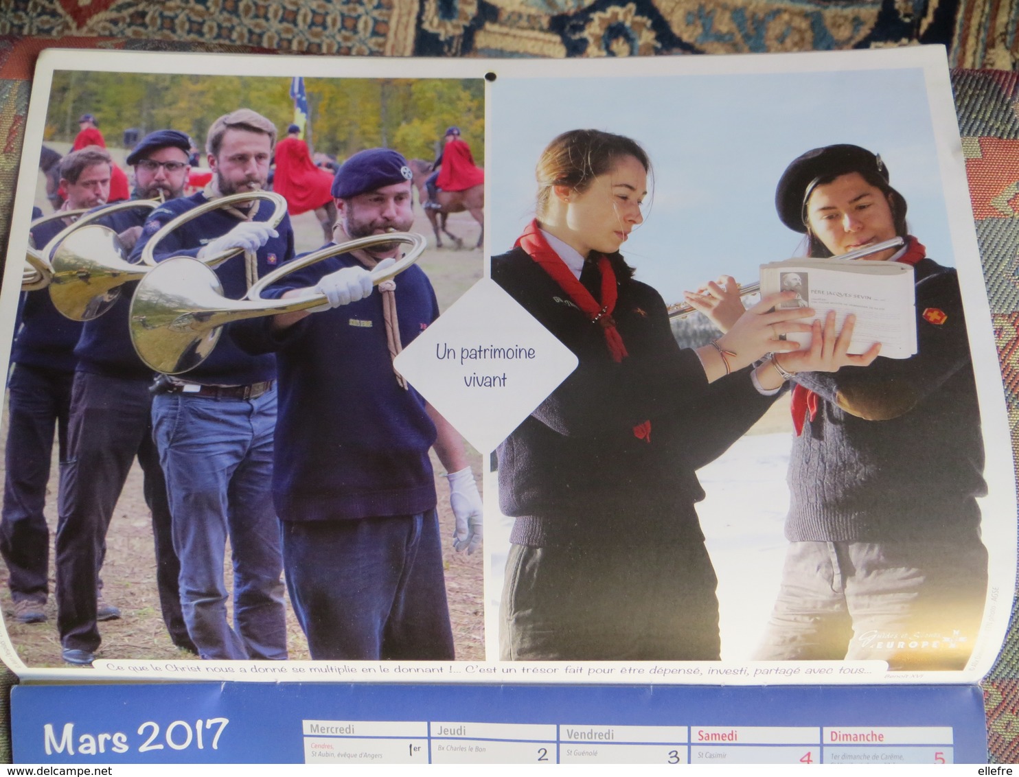 Guide Et Scouts D' Europe De La Fédération Du Scoutisme Européen - Très Beau Calendrier 2017 Illustration à Voir - Grand Format : 2001-...