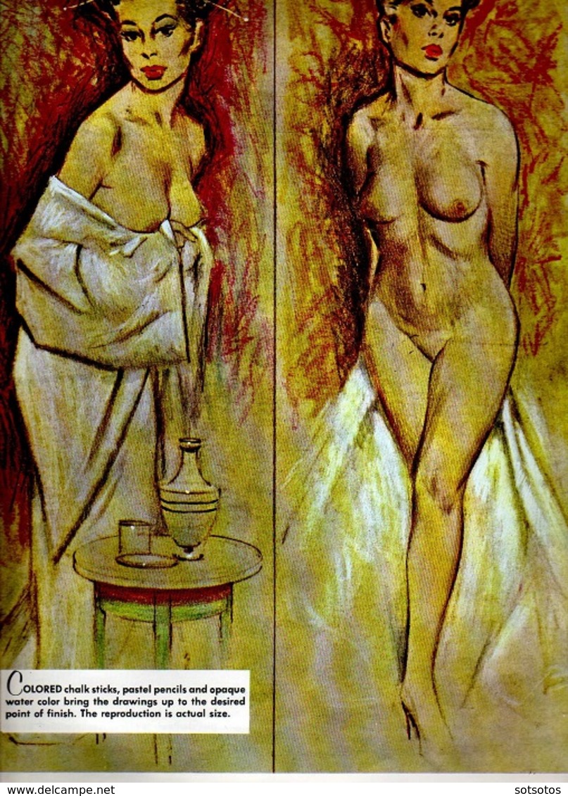 The NUDE By Fritz WILLIS, PUBLISHED By Walter FOSTER "HOW To DRAW" #96 ART BOOKS 32 PAGES Of  26X35 Cent. - Architettura/ Design