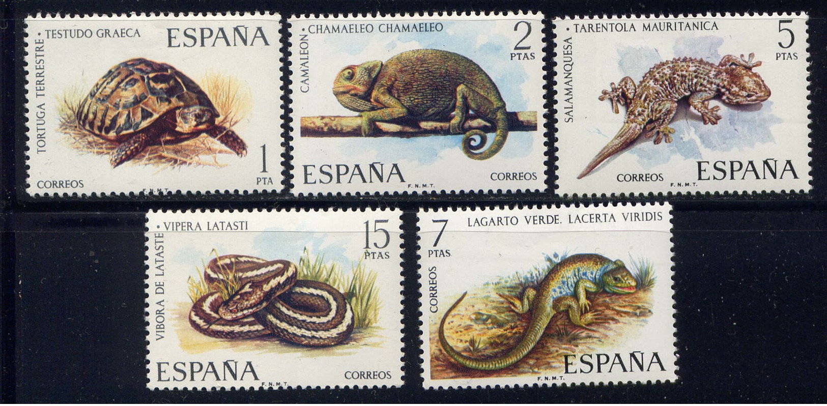 ESPAGNE - 1847/1851** - REPTILES - Neufs