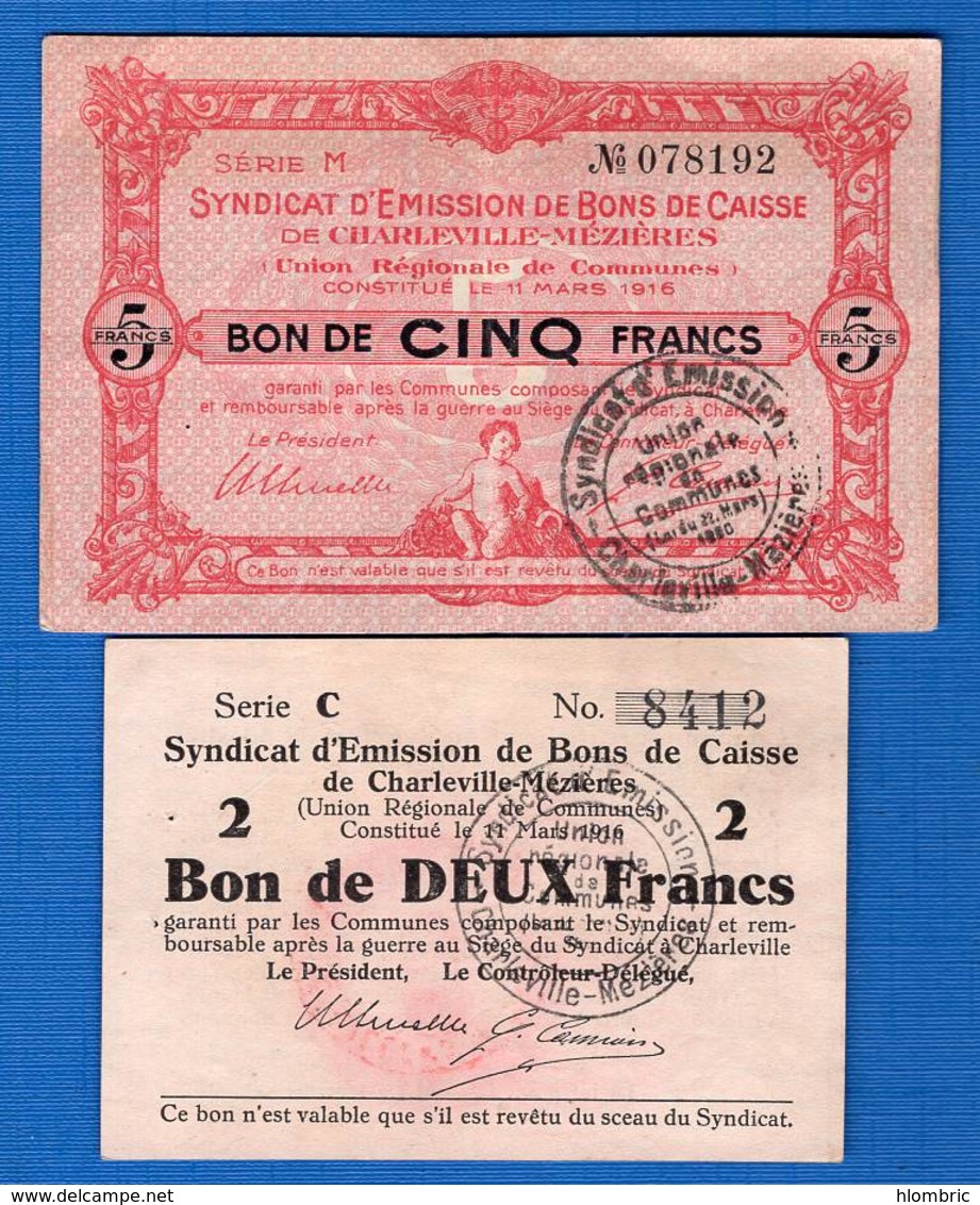 Charleville  Mézieres   2  Billets - Bons & Nécessité