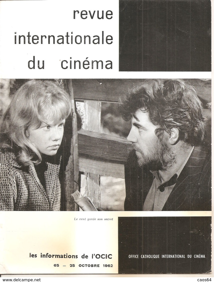 REVUE INTERNATIONALE DU CINEMA OCTOBRE 1962 An Française RIVISTA CINEMA FRANCESE - Magazines