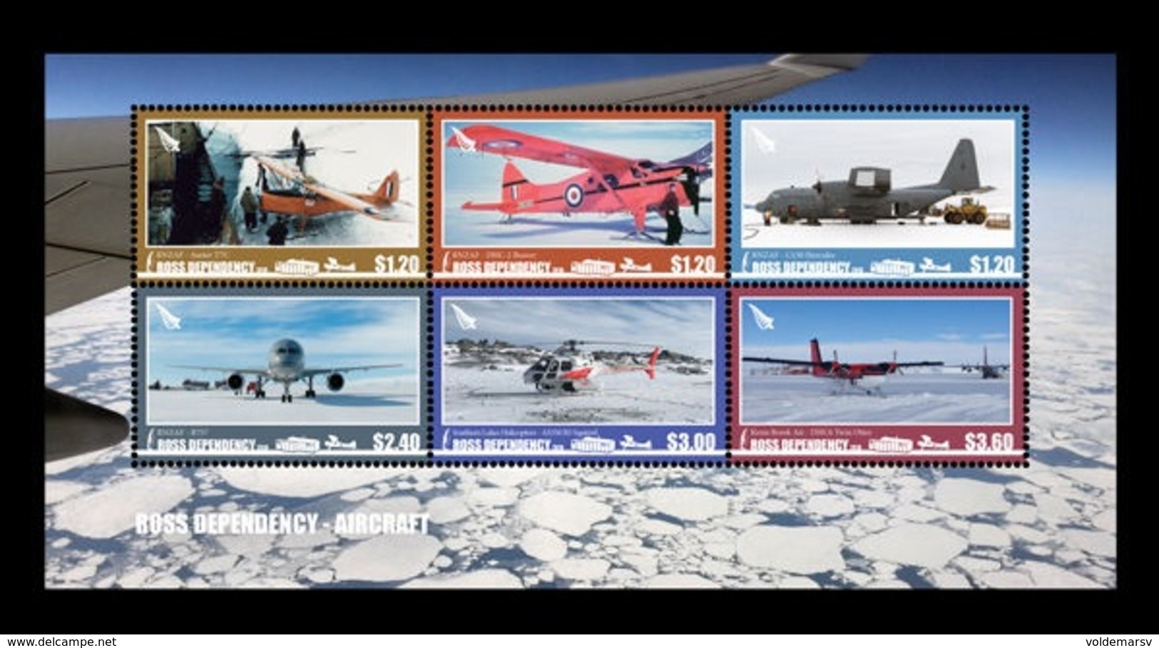 Ross Dependency 2018 Mih. 161/66 (Bl.19) Antarctic Aircrafts. Planes. Helicopters MNH ** - Neufs