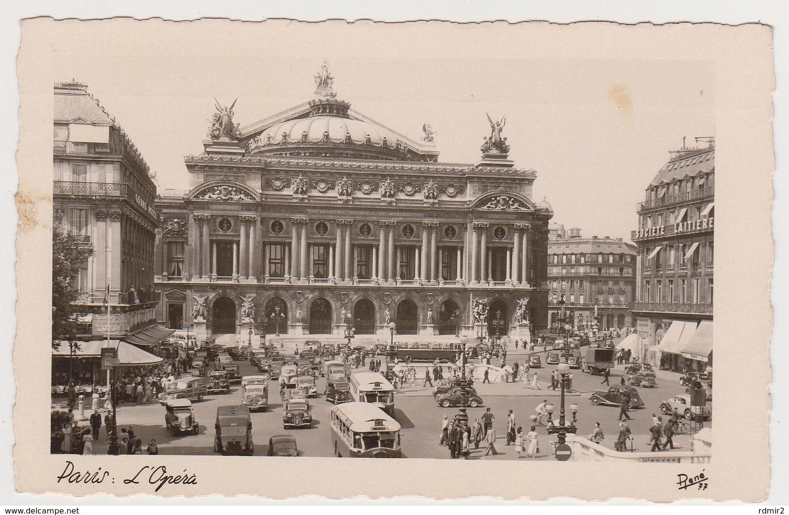 1119/ PARIS Opéra.- Circulée En Espagne En 1956 (avec Timbre). Posted To Spain In 1956 (with Stamp). Circulada A España - Andere Monumenten, Gebouwen