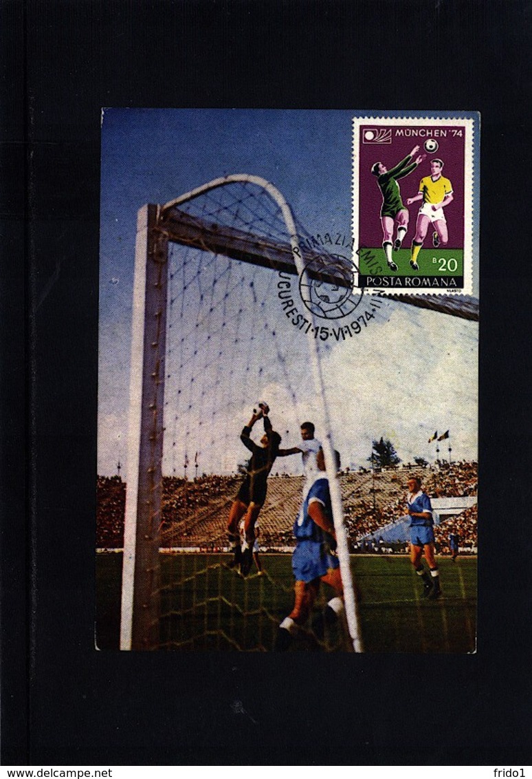 Romania 1974 World Football Cup Germany Maximumcard - 1974 – Germania Ovest