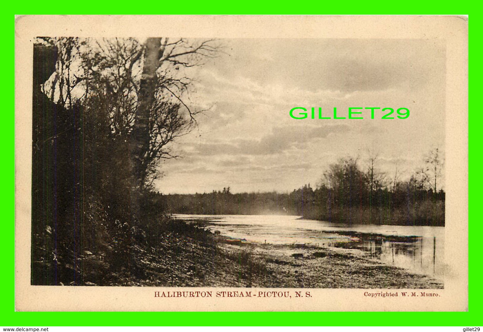 PICTOU, NS - HALIBURTON STREAM - PUBLISHED BY W. M.MUNTO - - Autres & Non Classés