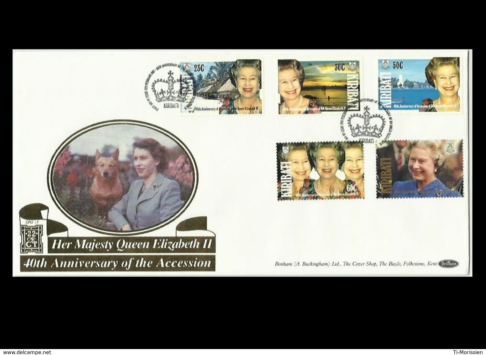 Kiribati 1992 FDC, 40th Anniversary Of Accession Of H.M QE II, RARE - Kiribati (1979-...)