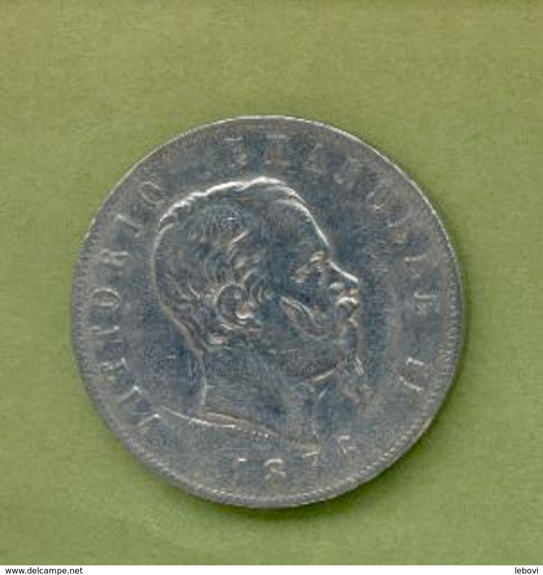 Italie : VICTOR EMMANUEL II - 5 LIRES 1876 Milano - 1861-1878 : Victor Emmanuel II