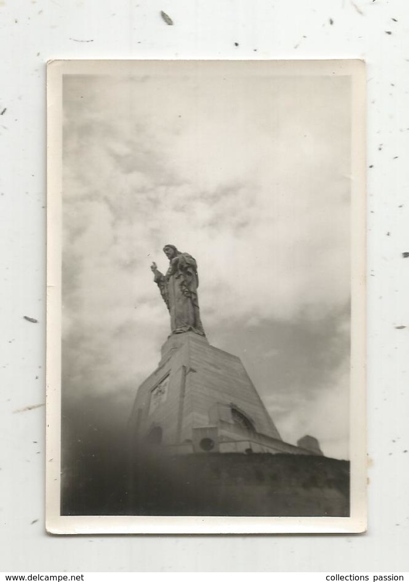 Photographie , 9.5 X 6.5 , Espagne , SAN SEBASTIAN , 1954 , Monte URGULL , Le SACRE COEUR - Lieux