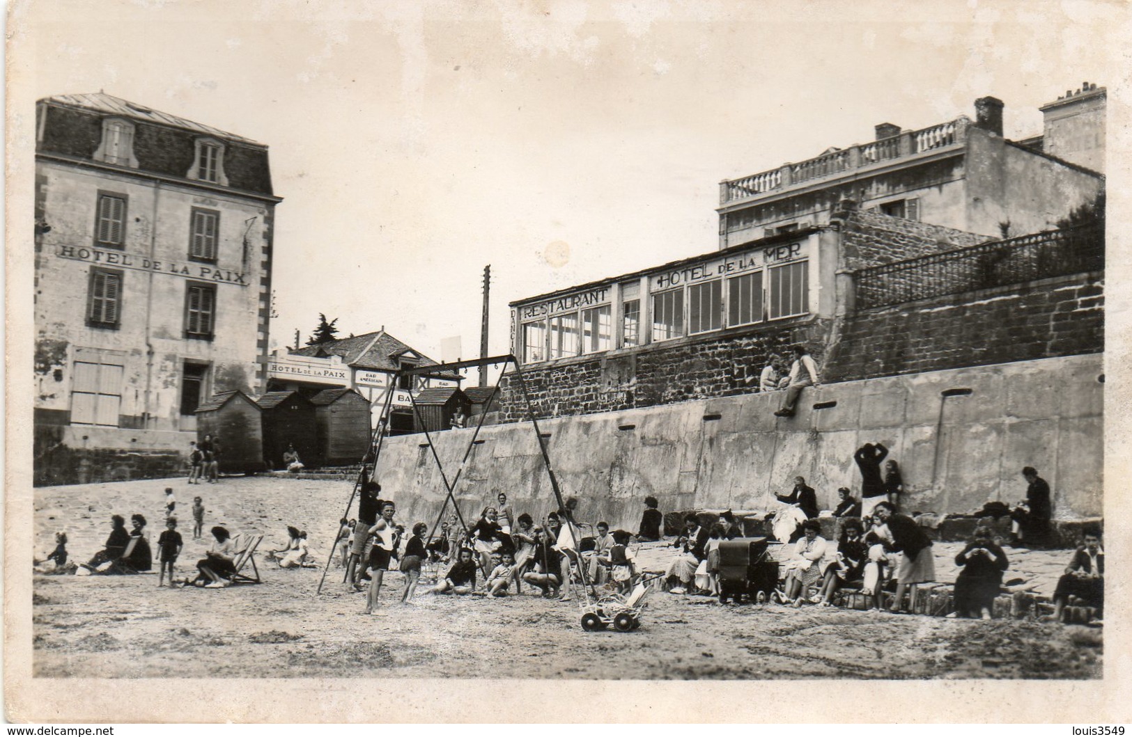 Paramé -       La  Plage -  Hôtel  De  La  Paix. - Parame