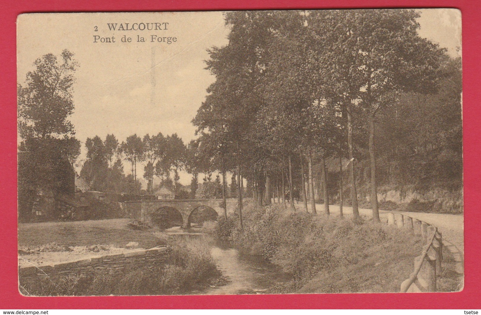 Walcourt - Pont De La Forge - 1934 ( Voir Verso... Jolie Griffe De Walcourt ) - Walcourt