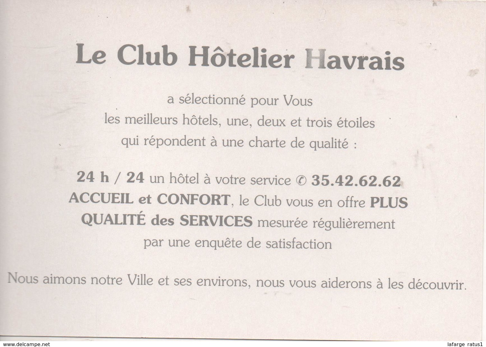 LE HAVRE LE CLUB HOTELLIER HAVRAIS - Port