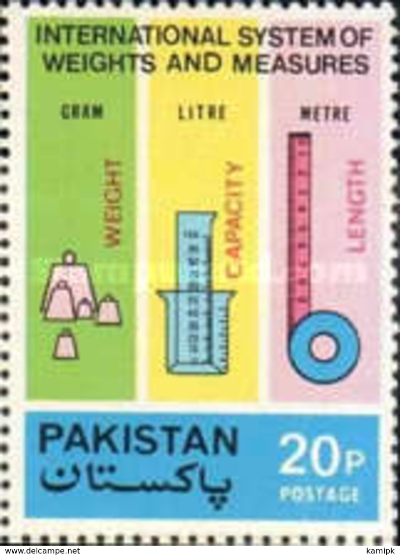 USED STAMPS Pakistan - International System Of Weights And Measurement -1974 - Pakistan