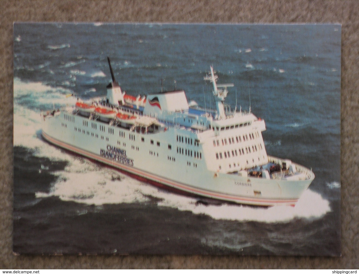 BRITISH CHANNEL ISLAND FERRIES CORBIERE - AERIAL VIEW - Ferries