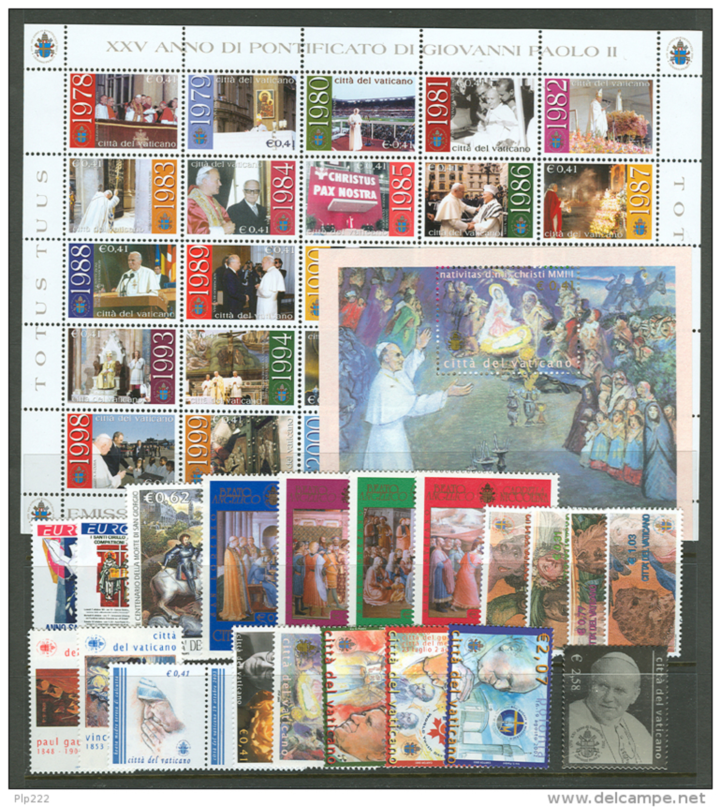 Vaticano 2003 Annata Completa/Complete Year MNH/** - Annate Complete