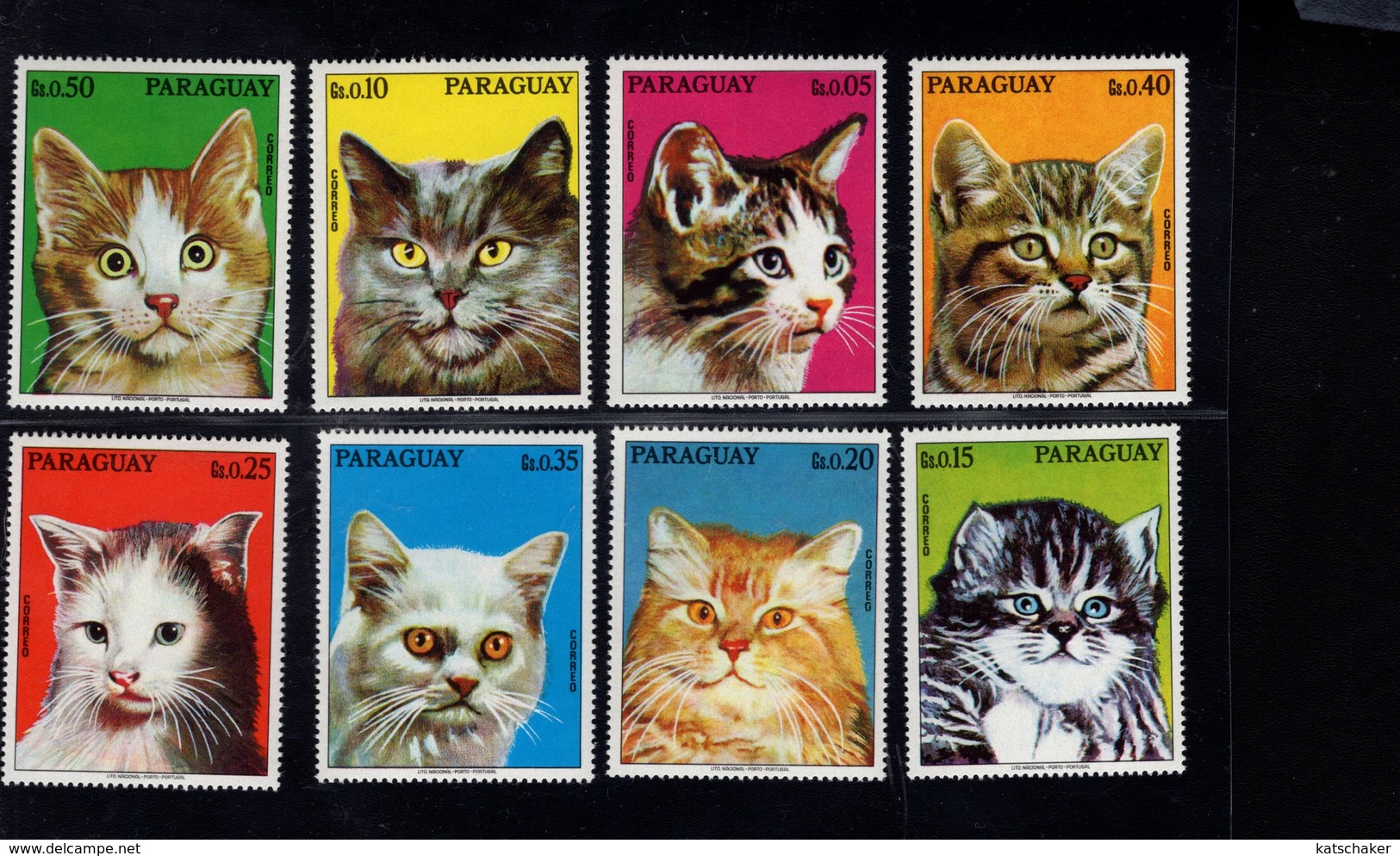 693234442 PARAGUAY 1976 POSTFRIS MINT NEVER HINGED POSTFRISCH EINWANDFREI SCOTT 1635A 1635H VARIOUS CATS - Paraguay