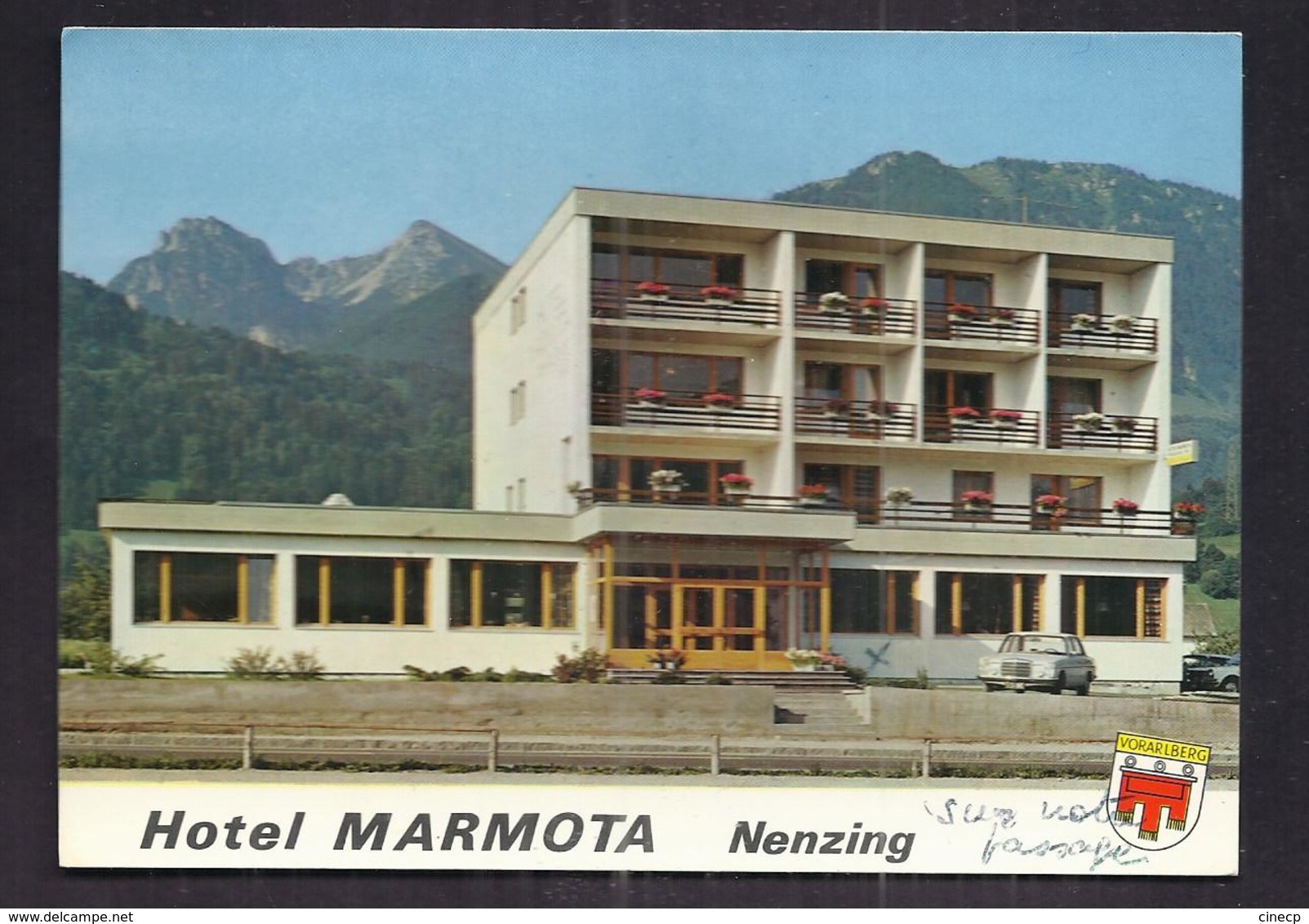 CPSM AUTRICHE - NENZING - HOTEL MARMOTA - Familie Amann - TB PLAN Façade De L'Etablissement - Nenzing