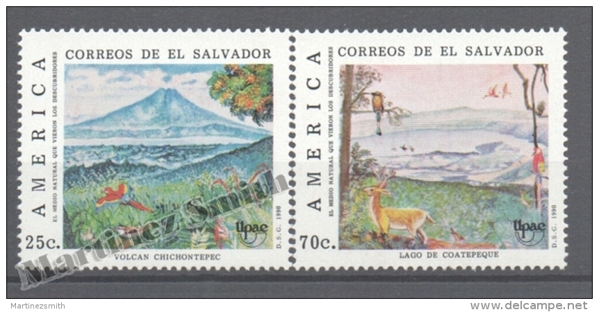 El Salvador 1990 Yvert 1087-88, América UPAEP, Nature Seen By The Discoverers - MNH - Salvador