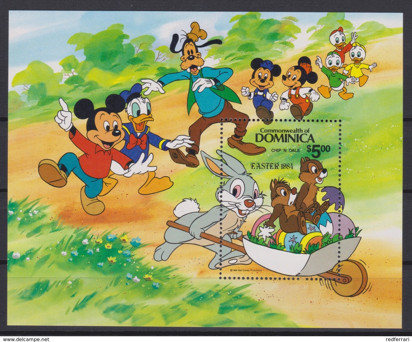 2446  -  Commonwealth DOMINICA - Disney Easter 1984 Pasen - Disney