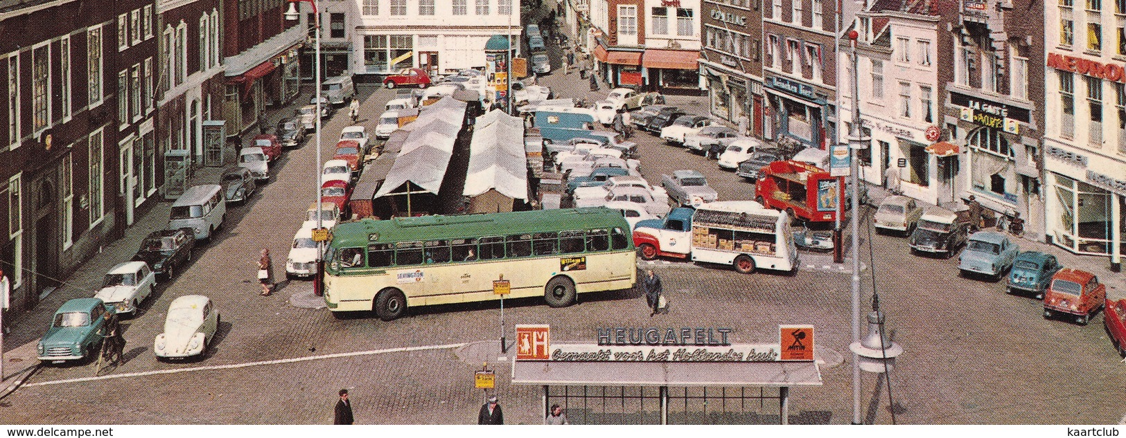 's-Gravenhage: VERHEUL-KROMHOUT HTM BUS, FORD F-SERIES 'PEPSI-COLA' TRUCK, FORD 100E,VW 1200,RENAULT 4, DKW F89 - PKW