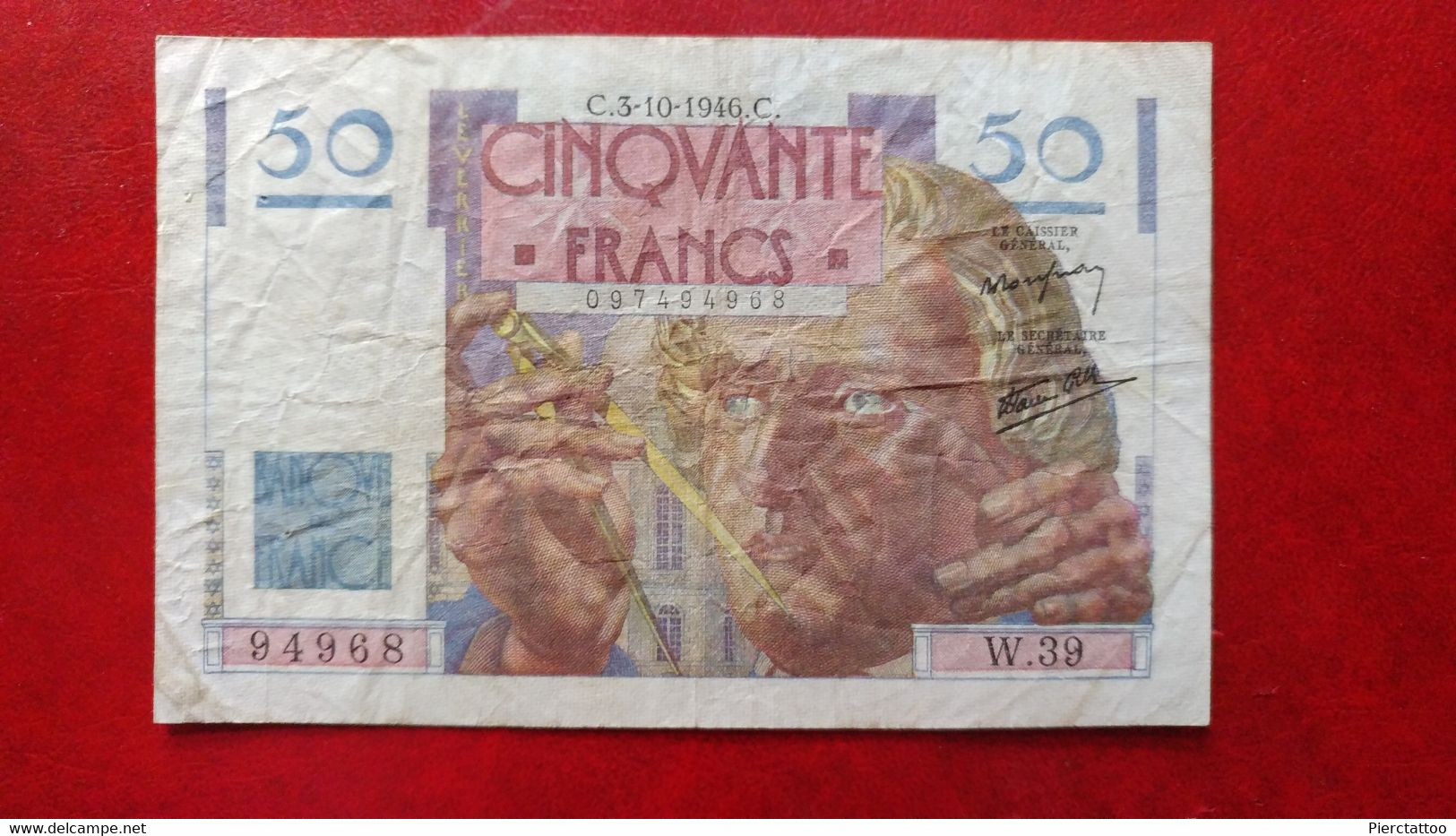 50 Francs "Le Verrier" - France - 03/13/1946 - 50 F 1946-1951 ''Le Verrier''