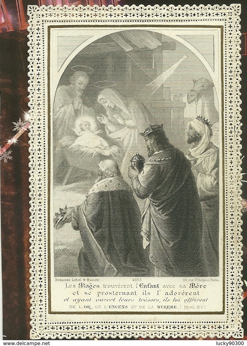 HOLY CARD - CANIVET - IMAGE PIEUSE RELIGIEUSE - DENTELLE - EDITEUR BOUASSE LEBEL MASSIN - 4033 - Devotion Images