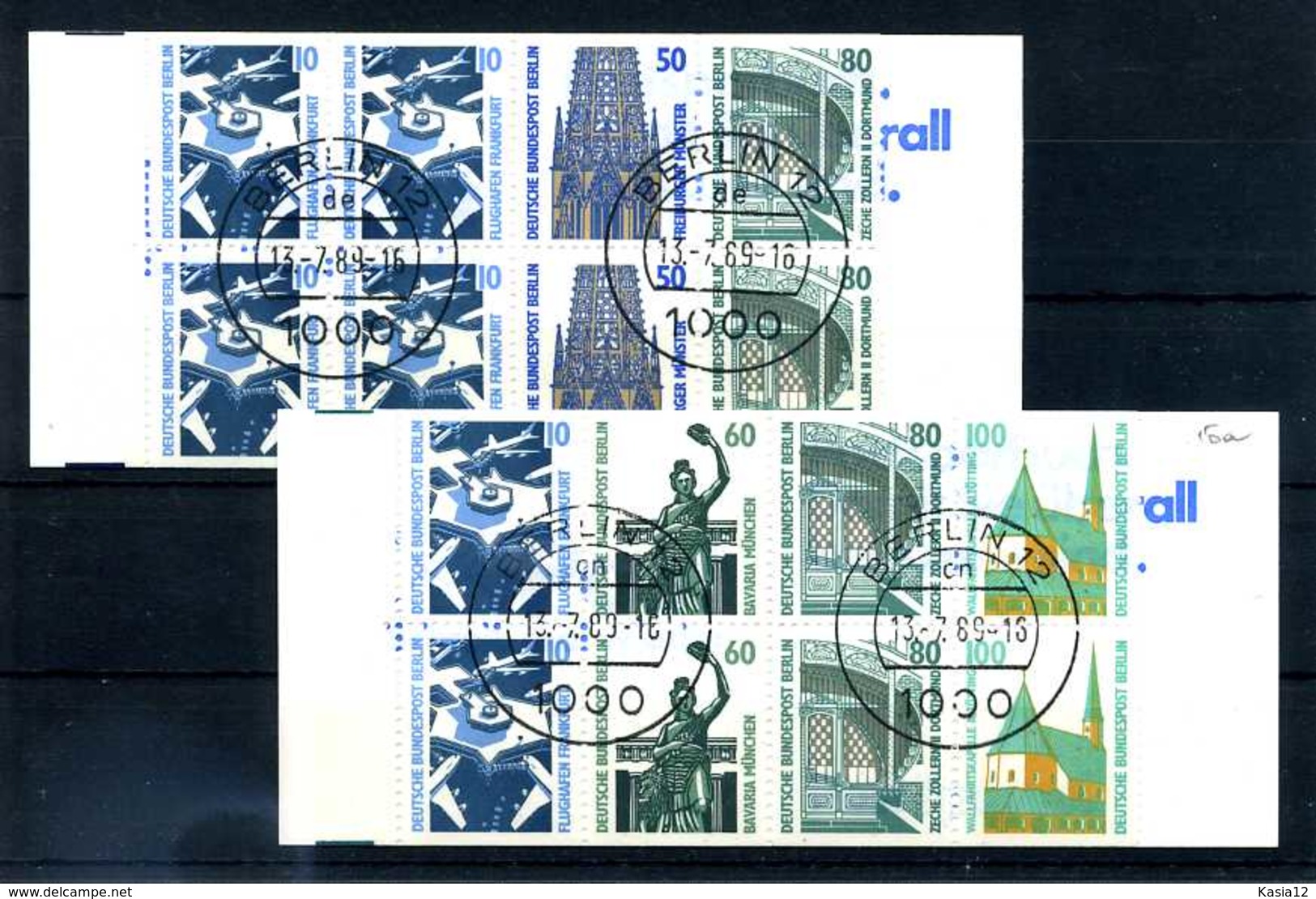 Z57149)Berlin MH 14 + 15 Je Gest. - Carnets