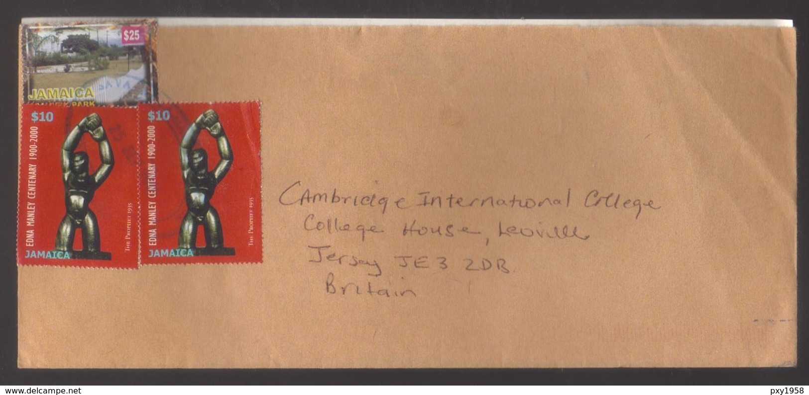 9505- Jamaica, Cover To UK Scott 913 + 915 - - Jamaica (1962-...)