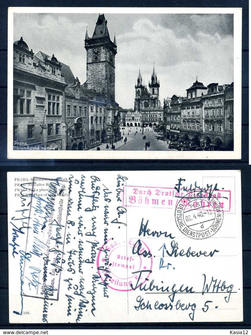 Z57353)B&M Interessante Karte Dt. Dienstpost B&M - Lettres & Documents