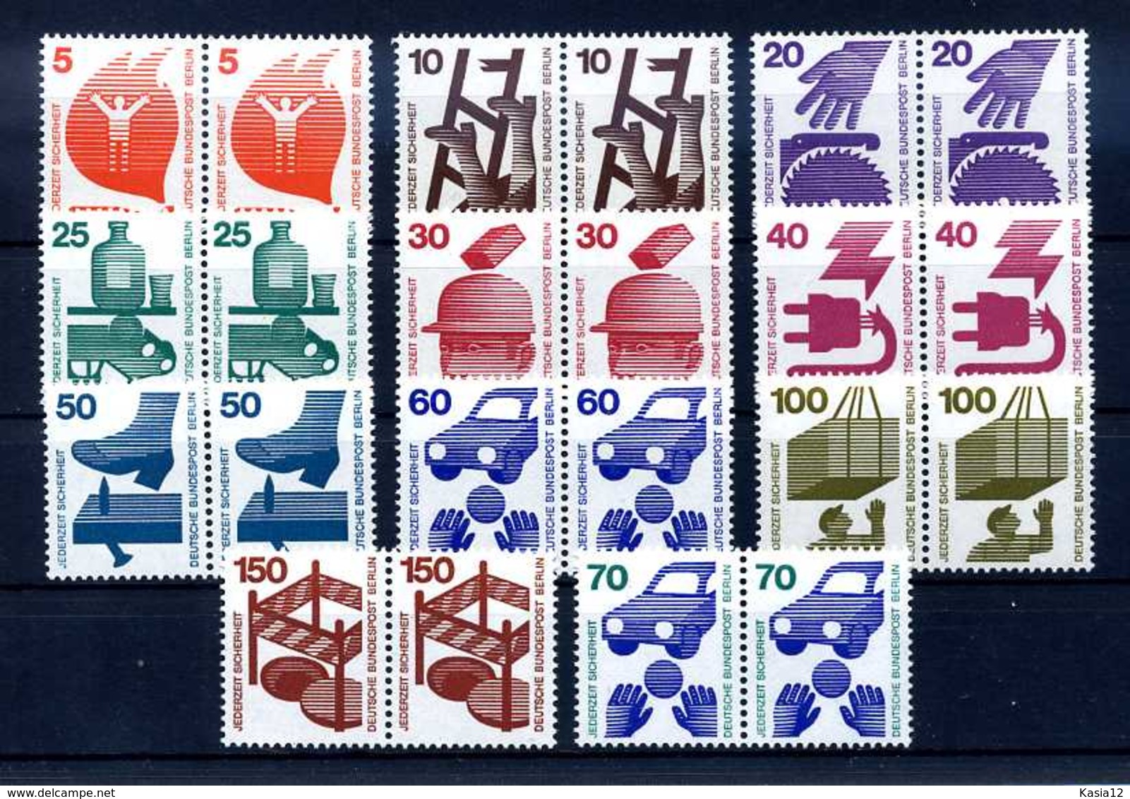 Z57526)Berlin 402/411 + 453 Je Paare** - Ungebraucht