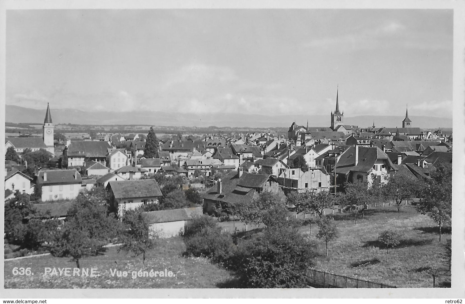 PAYERNE → Vue Générale, Photocarte Anno 1948 - Payerne