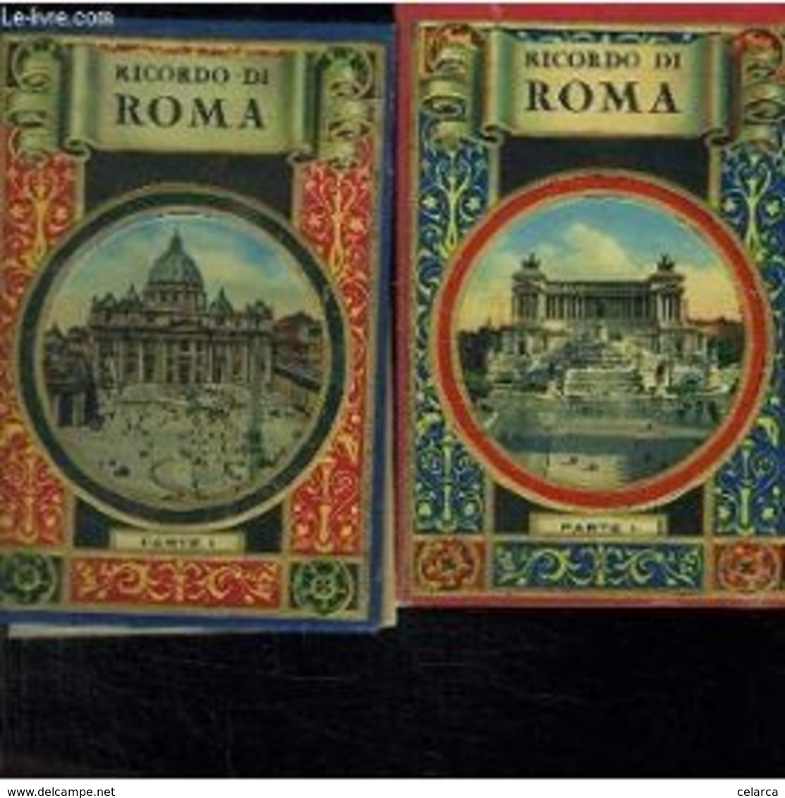 2 Tomes. Ricordo Di Roma. Texte En Italien. Francais. Allemand Espagnol Anglais - Autres & Non Classés