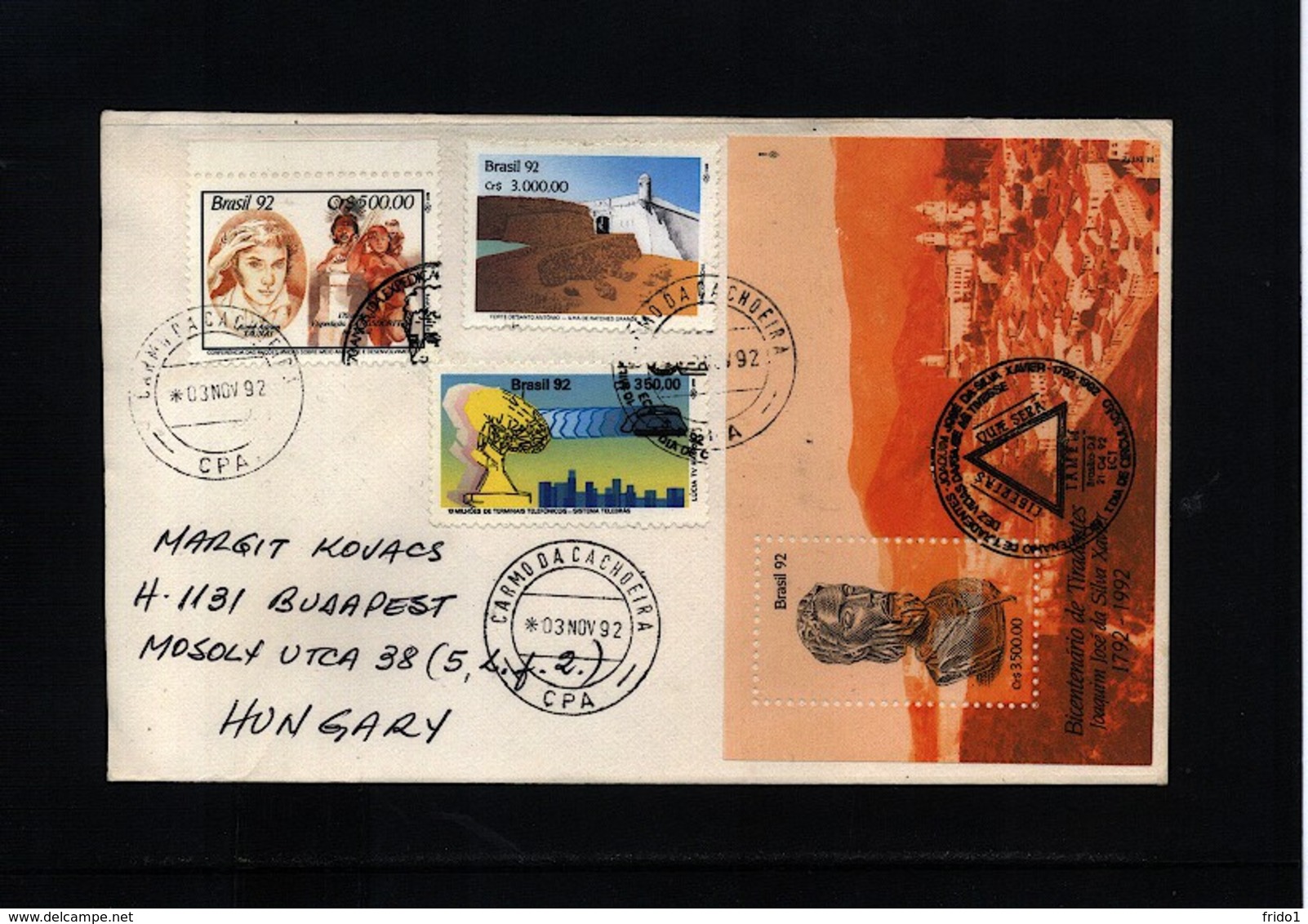 Brazil 1992 Interesting Airmail Letter - Briefe U. Dokumente