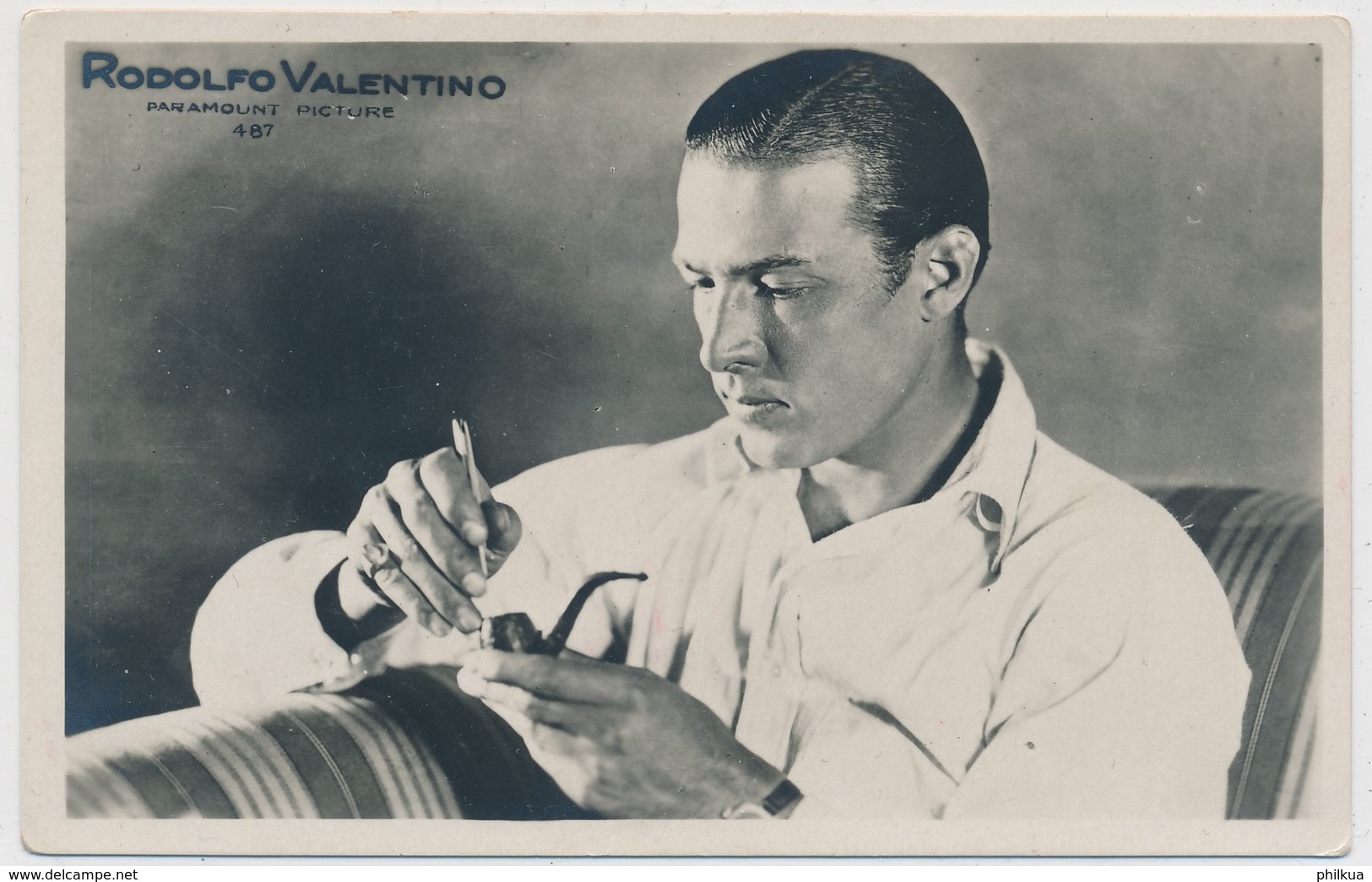 POSTAL FOTOGRAFIA DEL ACTOR RODOLFO VALENTINO / Paramount Picture 487 - Photos