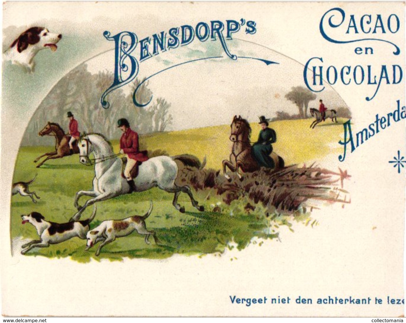 14  Chromo Litho Publiciteit Chocolat Chokolade BENSDORP, Losse Reklame Plaatjes Uit Reeksen Rond 1890 à 1900 - Visitekaartjes