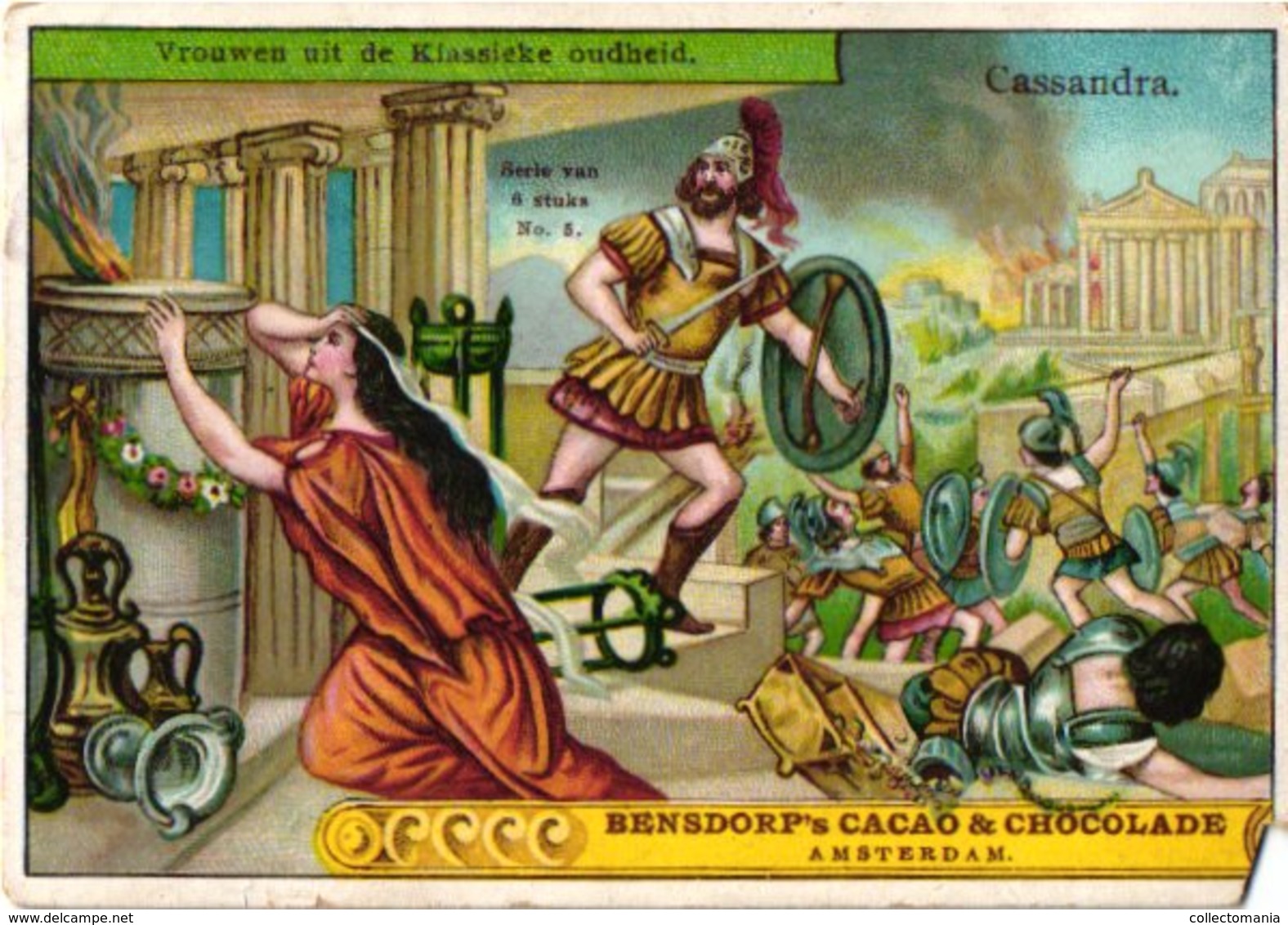 14  chromo litho publiciteit chocolat chokolade BENSDORP, losse reklame plaatjes uit reeksen rond 1890 à 1900