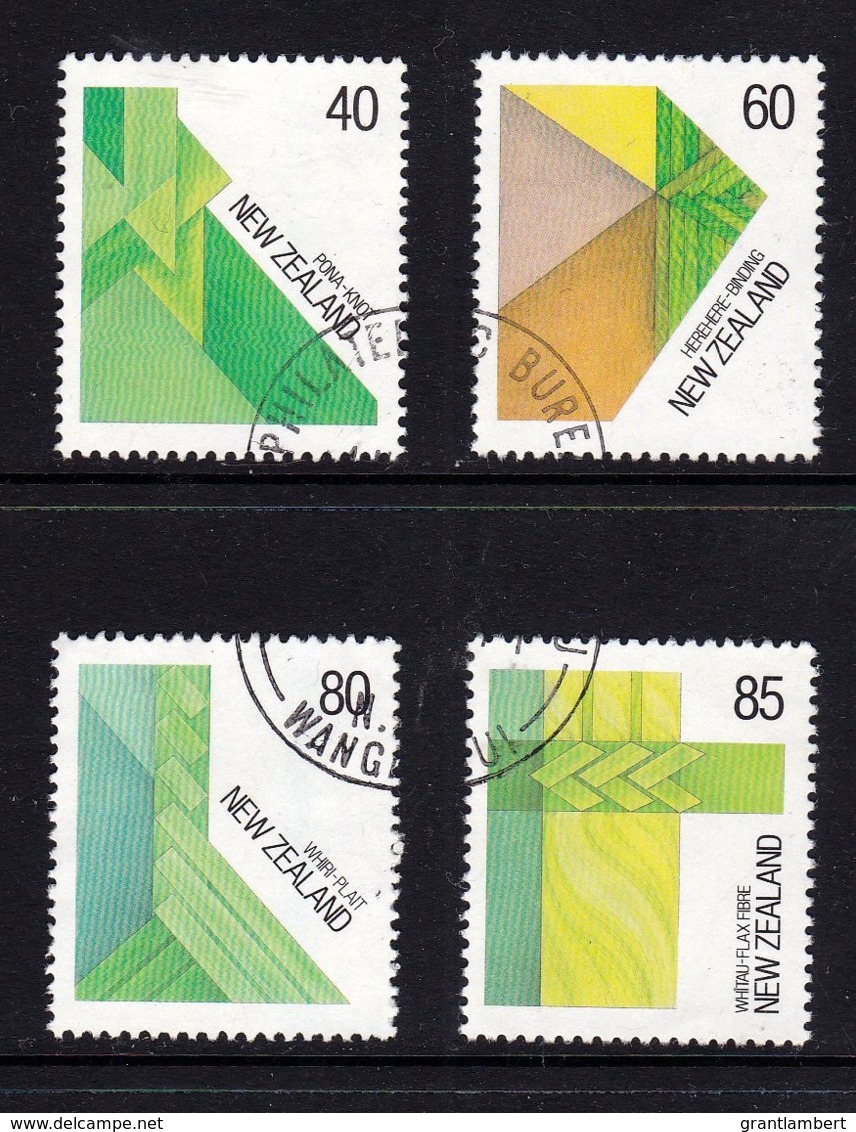 New Zealand 1987 Celebration Of Visual Arts - Fibre Set Of 4 Used - Gebraucht