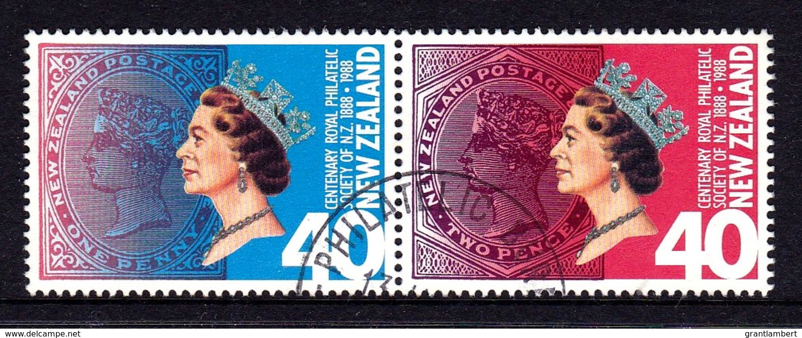 New Zealand 1988 Royal Philatelic Society - Queen Elizabeth Set Of 2 Used - Used Stamps