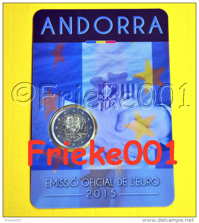 Andorra - 2 Euro 2015 Comm In Blister.(25 Jaar) - Andorre