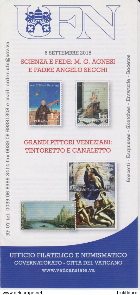 Vatican City Brochures Issues In 2018 About Aerogramme 100 Years Birth Cardinal Gonzalez Martin - Basilica San Miniato - Verzamelingen