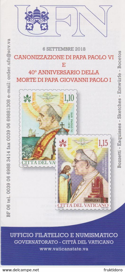 Vatican City Brochures Issues in 2018 about Aerogramme 100 Years Birth Cardinal Gonzalez Martin - Basilica San Miniato