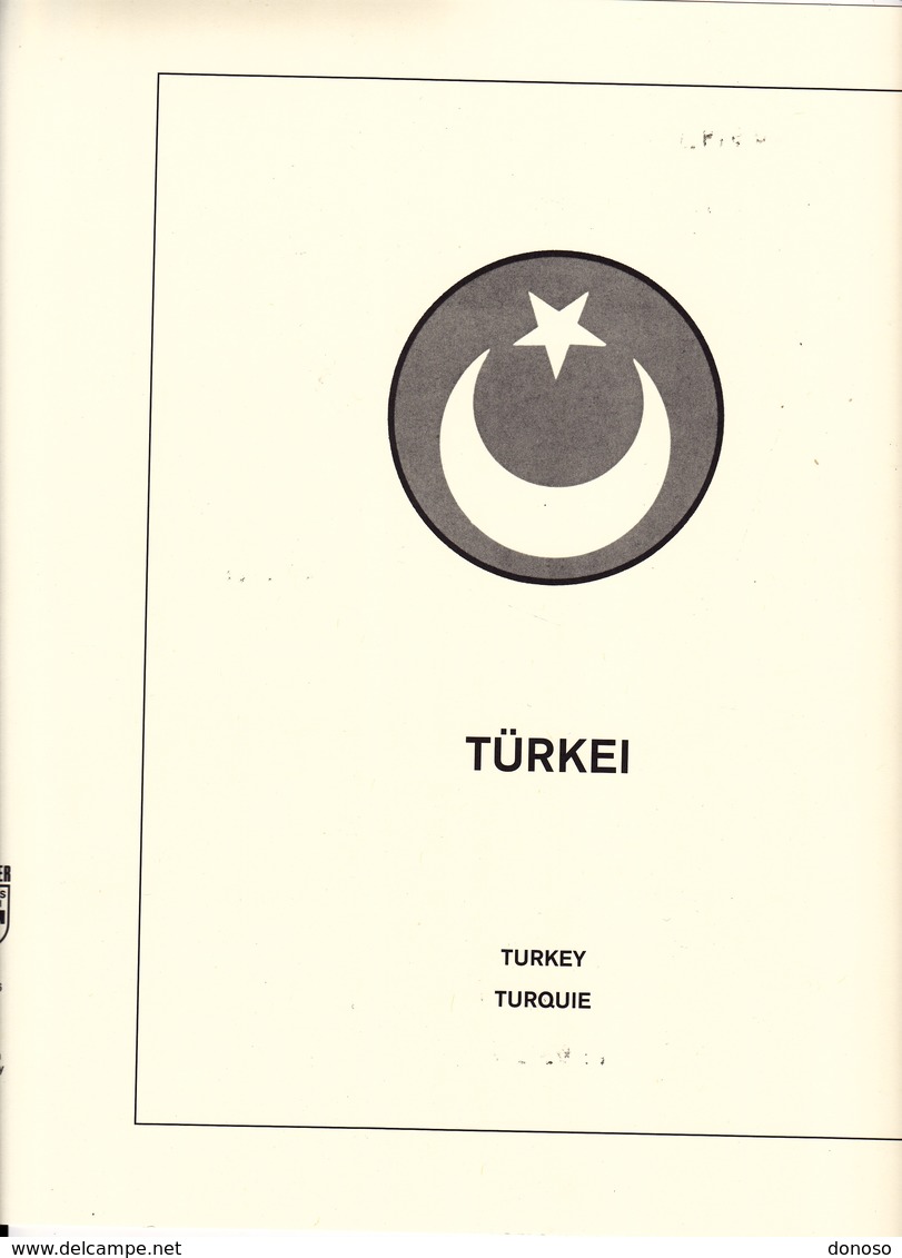 LINDNER T 316 TURQUIE 1971-1980 COMPLET - Pré-Imprimés